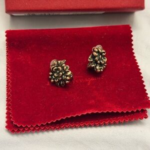 Salvatore Ferragamo Clip on Textured Earrings